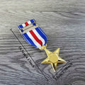 Star Medal Badge Props – Bronze & Silver Alloy Collection Costume Medal Badge Babs Silver Star