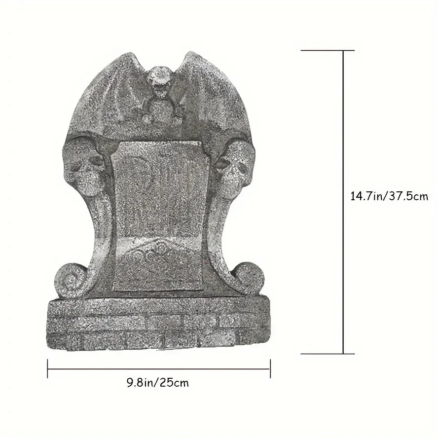 4-Pack Realistic Halloween Tombstone Decorations for Yard Halloween Yard Decor Babs