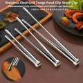 3-Piece Stainless Steel Grill Tongs – Non-Slip BBQ Kitchen Set BBQ Grill Tongs Babs 3pcs