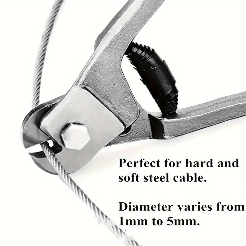 8" Heavy-Duty Stainless Steel Cable Cutter – Wire Rope Up to 5/32" Wire Rope Cutter Babs