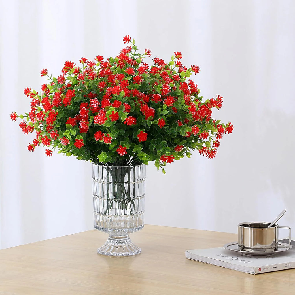 6-Bundle UV Resistant Artificial Boxwood Shrubs | Garden & Home Artificial Plant Decor Babs