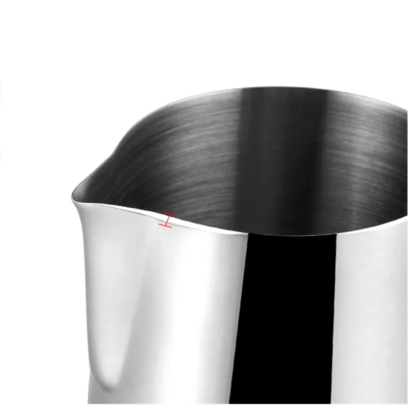 Stainless Steel Milk Frothing Pitcher – Latte & Espresso Milk Frothing Pitcher Babs