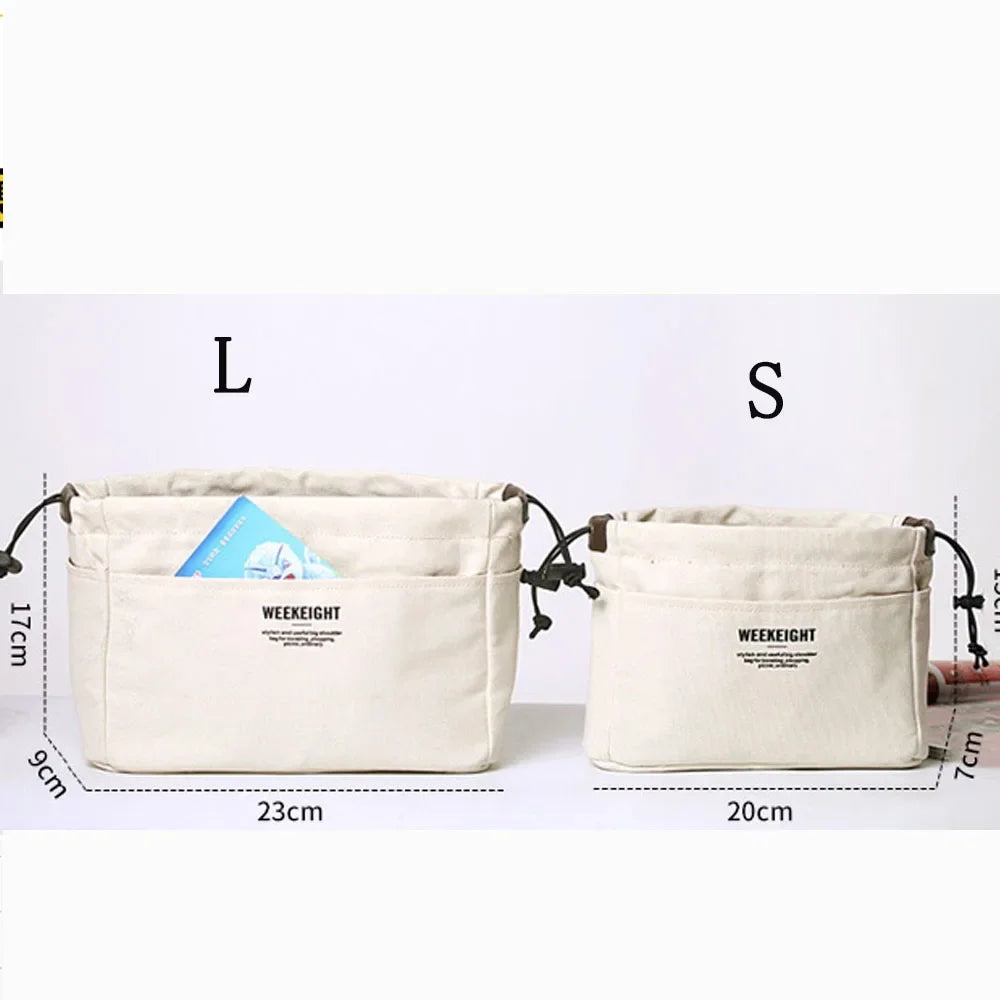 Canvas Cosmetic Bag – Waterproof Multi-Compartment Travel Organizer Cosmetic Travel Bag Babs