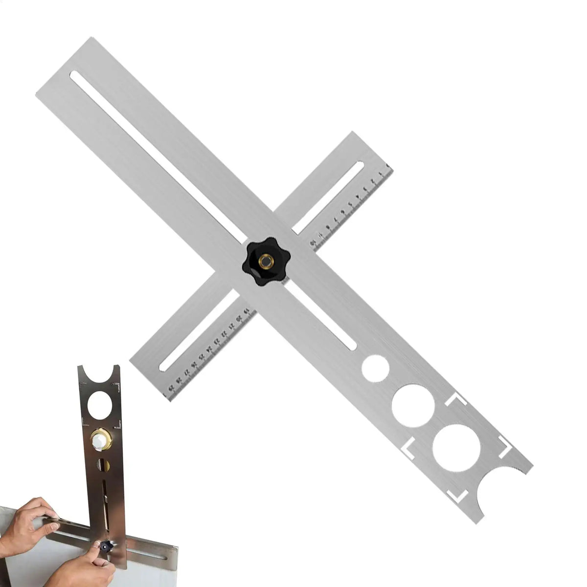 Adjustable Tile Hole Locator – Stainless Steel Drill Guide Tile Drill Guide Babs