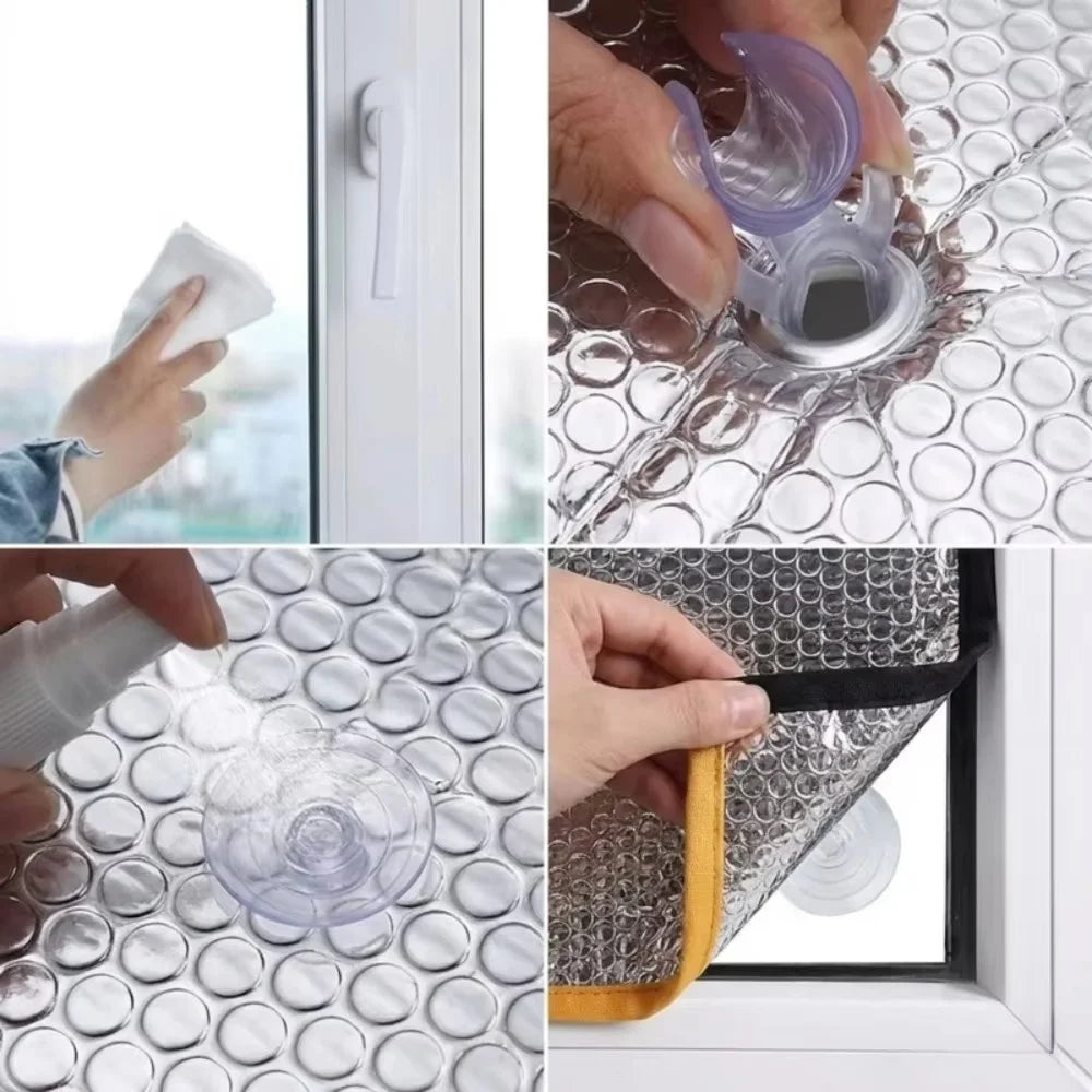 Window Insulation Film – UV Blocking Solar Heat Shield Foil Window Insulation Film Babs
