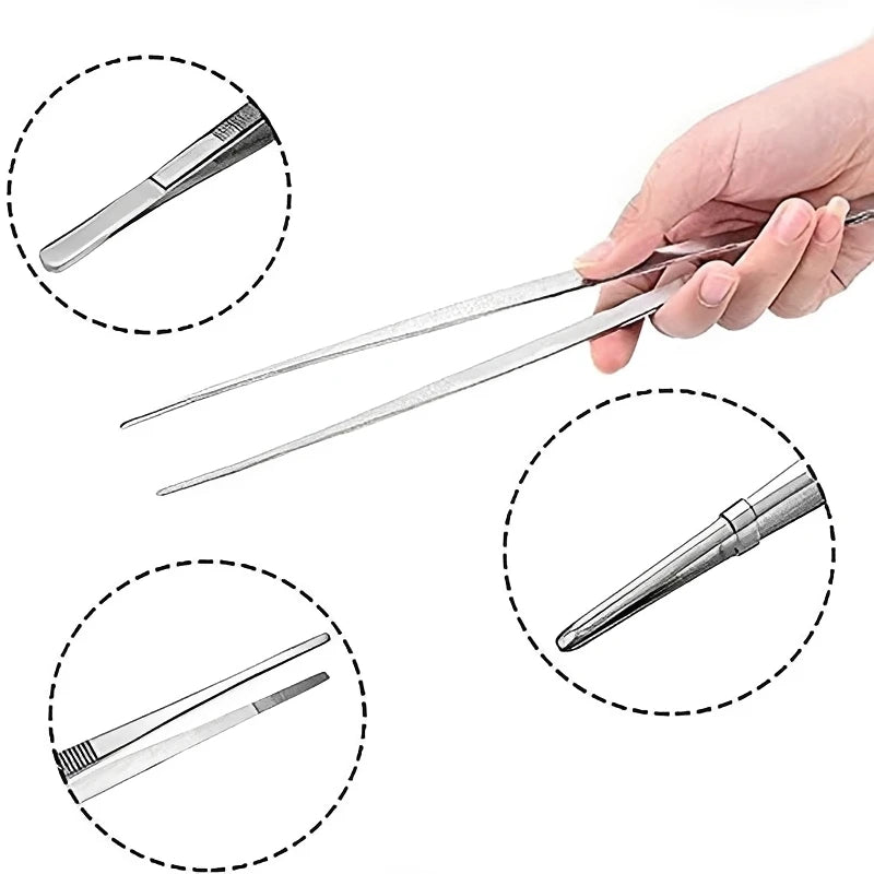 Stainless Steel BBQ Tongs – Multifunction Kitchen & Buffet Tool BBQ Cooking Tongs Babs