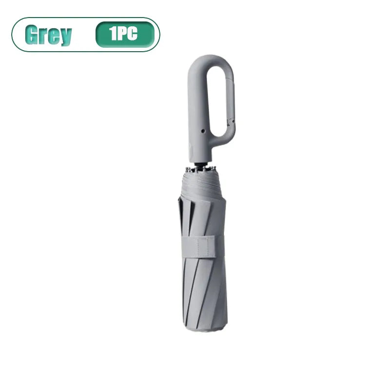 Automatic Windproof UV Folding Umbrella – 1 or 3 Pack Folding Umbrella Babs Iron 10K Grey-1PC
