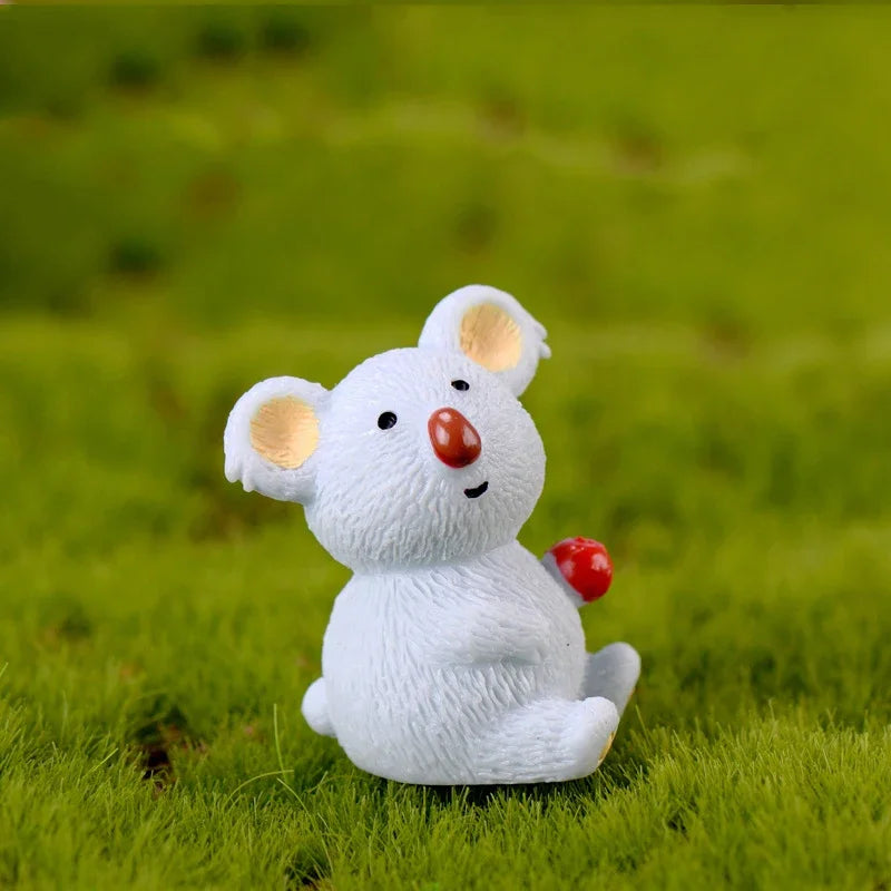 Resin Koala Bear Fairy Garden Miniatures – DIY Crafts & Décor Resin Garden Figurine Babs