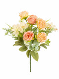 Artificial Silk Rose Bouquet – Wedding & Home Décor Gift Artificial Flower Bouquet Babs Champagne 1 PC