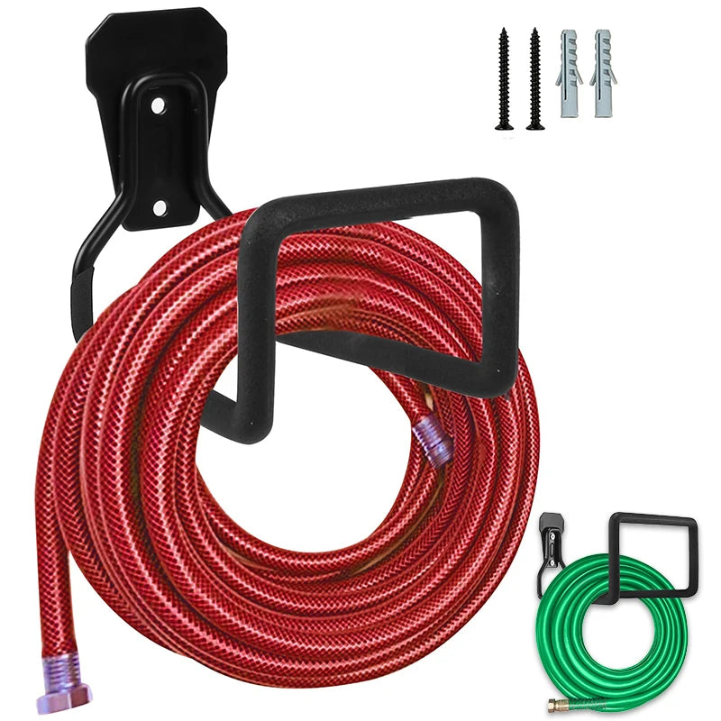 Wall Mount Garden Hose Holder – Metal Bracket Storage Rack Hose Storage Bracket Babs