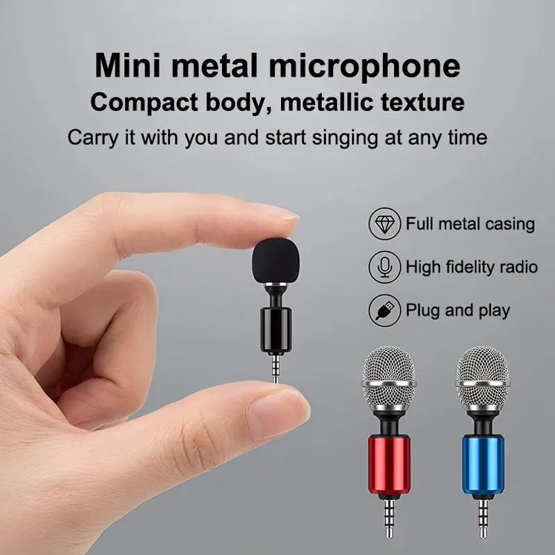 Mini Bendable Metal Condenser Mic – Plug & Play Podcast Mic Condenser Microphone Babs