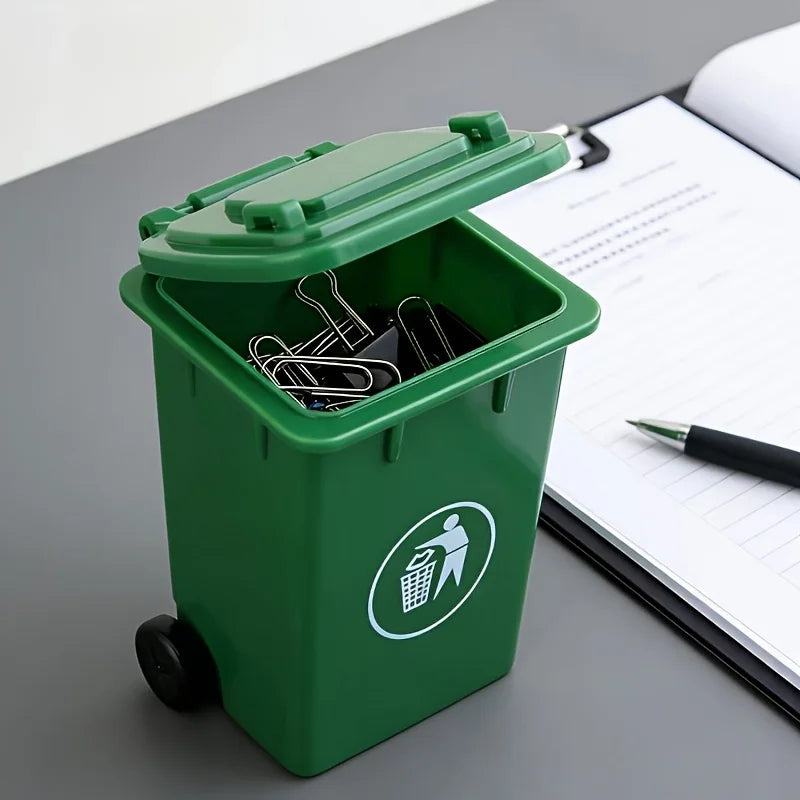 2Pcs Green Desktop Storage Bin & Desk Organizer Holder Desktop Storage Bin Babs