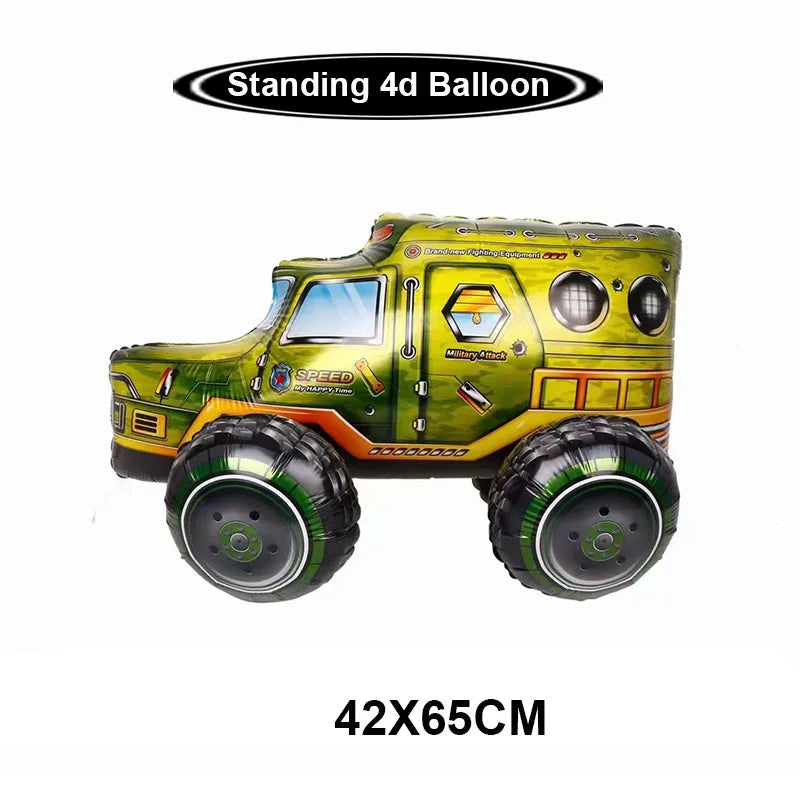 Military Camo Party Supplies – Plates, Cups & Balloons Set