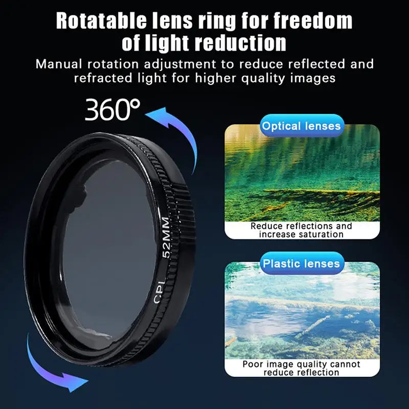 Magnetic CPL Filter Lens for Smartphone Camera – Universal Phone Camera Filter Babs