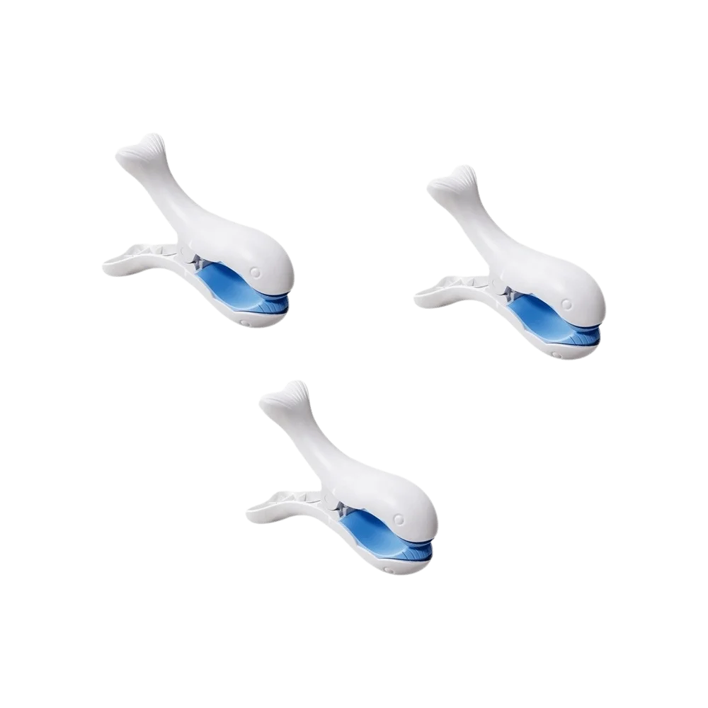 Fish Shape Windproof Laundry Drying Clips – Large No-Trace Pegs Laundry Drying Clips Babs 10cm 3pcs Blue