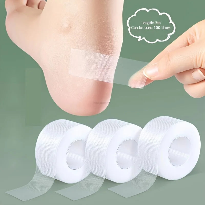 Silicone Moleskin Tape Roll – Waterproof Foot & Finger Guard Foot Protection Tape Babs transparent