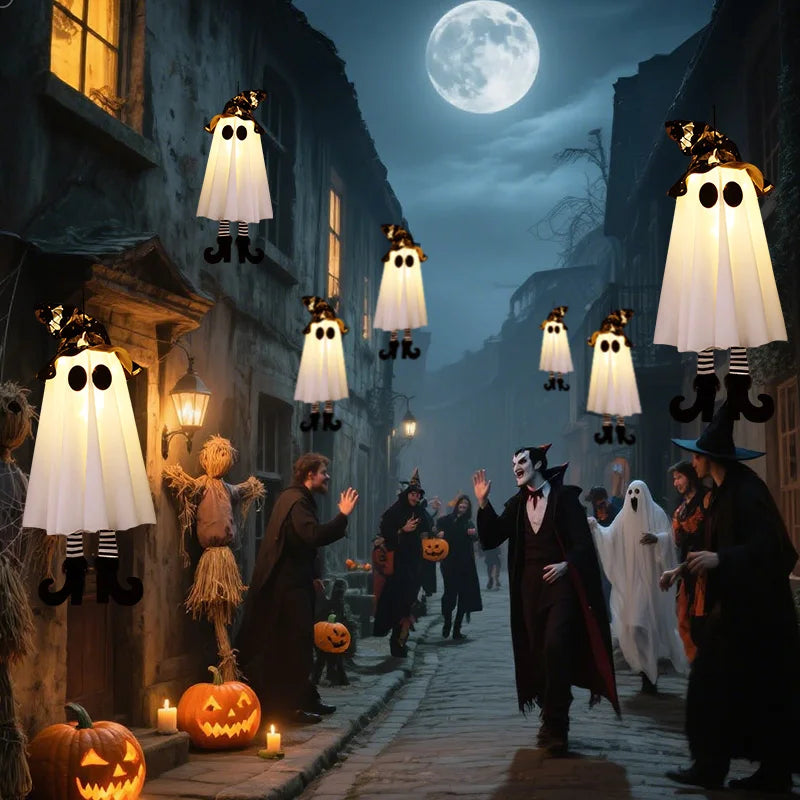 Halloween LED Witch & Ghost Hanging Decorations – 1/2/3pcs Halloween Hanging Decoration Babs