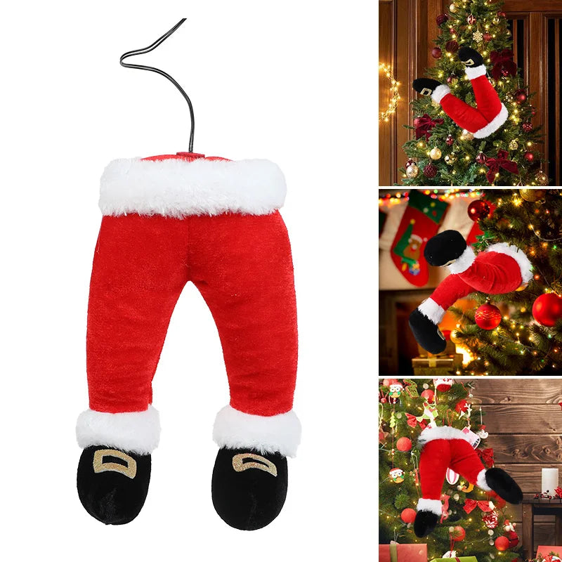 Santa Elf Legs Christmas Tree & Fireplace Ornament Christmas Ornament Babs