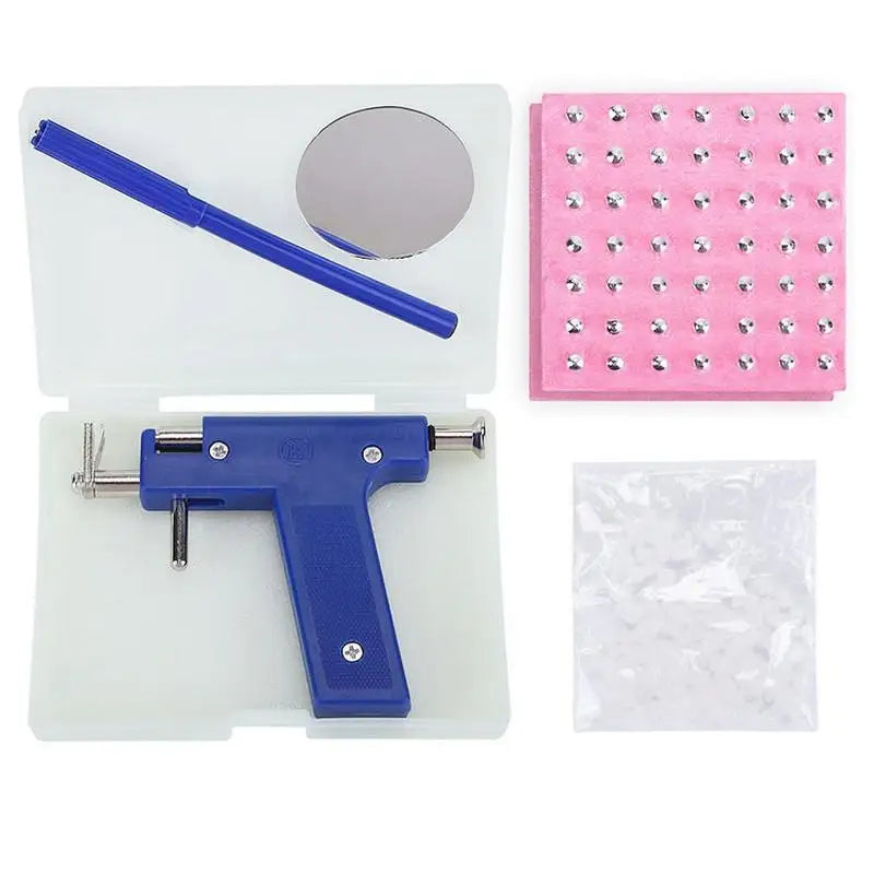 Disposable Sterile Piercing Gun Kit with 98pcs Studs Body Piercing Kit Babs