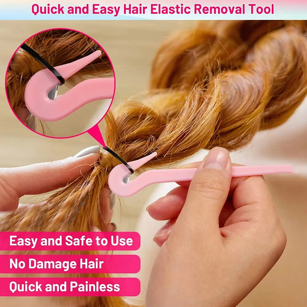 5-Pack Hair Elastic Band Cutter – Safe Ponytail Remover Tool Hair Elastic Cutter Babs