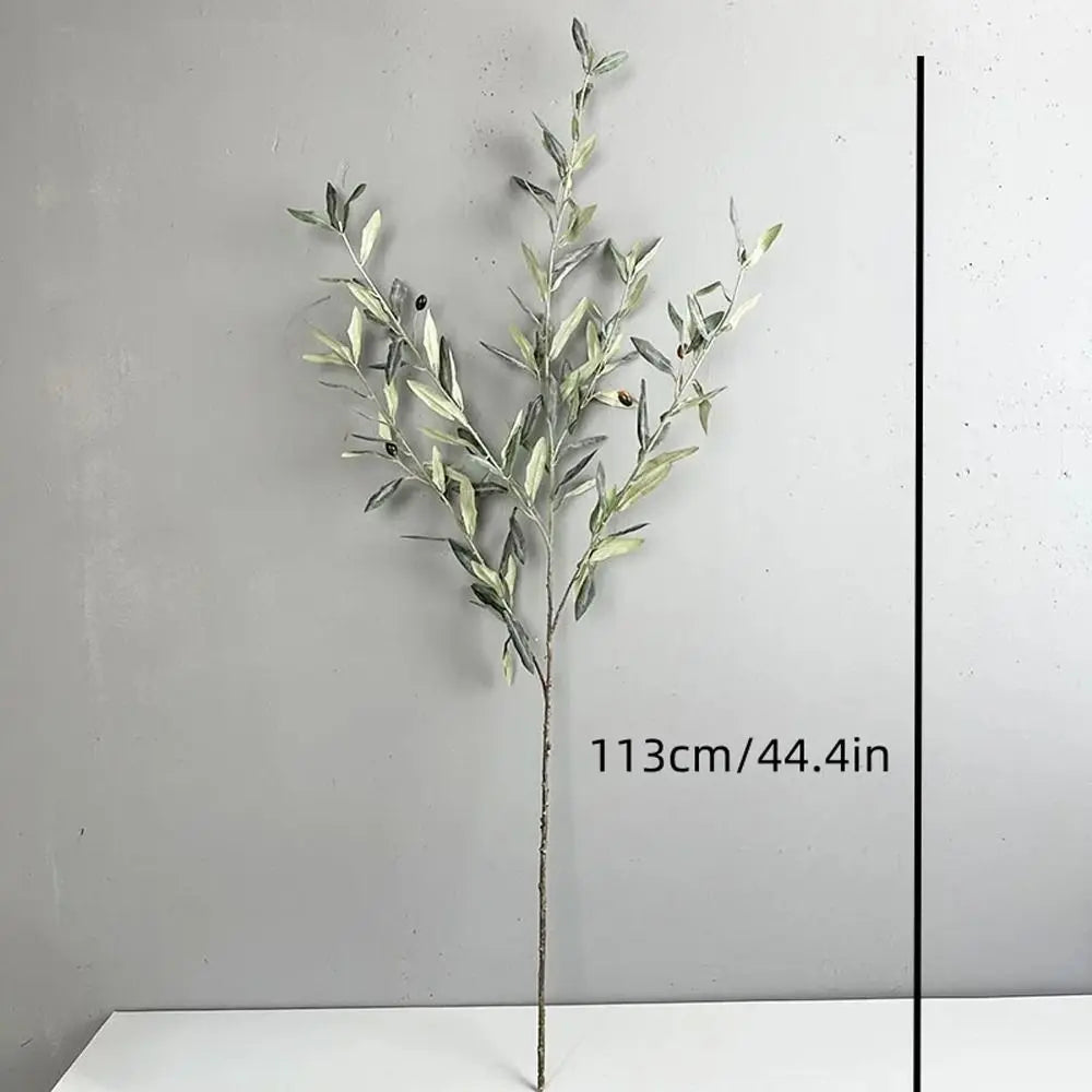 Artificial Olive Branch with Fruit – Lifelike Faux Plant Decor Artificial Plant Decor Babs