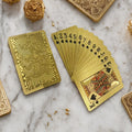 Matte Golden Dragon PVC Playing Cards – Durable Hardened Deck PVC Playing Cards Babs golden