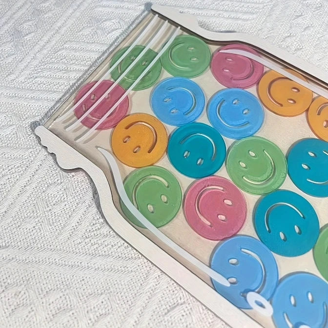 Smiley Face Jar Ornament – Classroom Reward & Holiday Gift Decorative Jar Ornament Babs