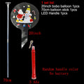 Christmas LED BoBo Balloons Set – Flashing Handle & 70cm Stick LED Party Balloons Babs Red B 5 Packs