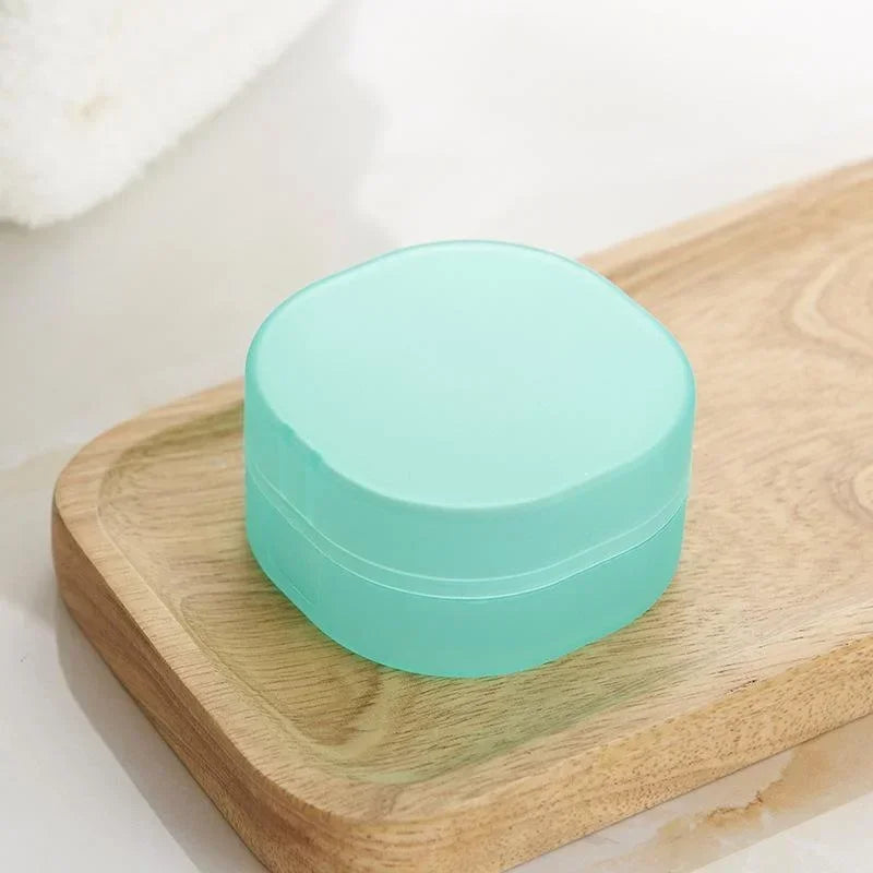 Portable Travel Soap Dish with Lid & Sponge | Soap Case Travel Soap Dish Babs Green