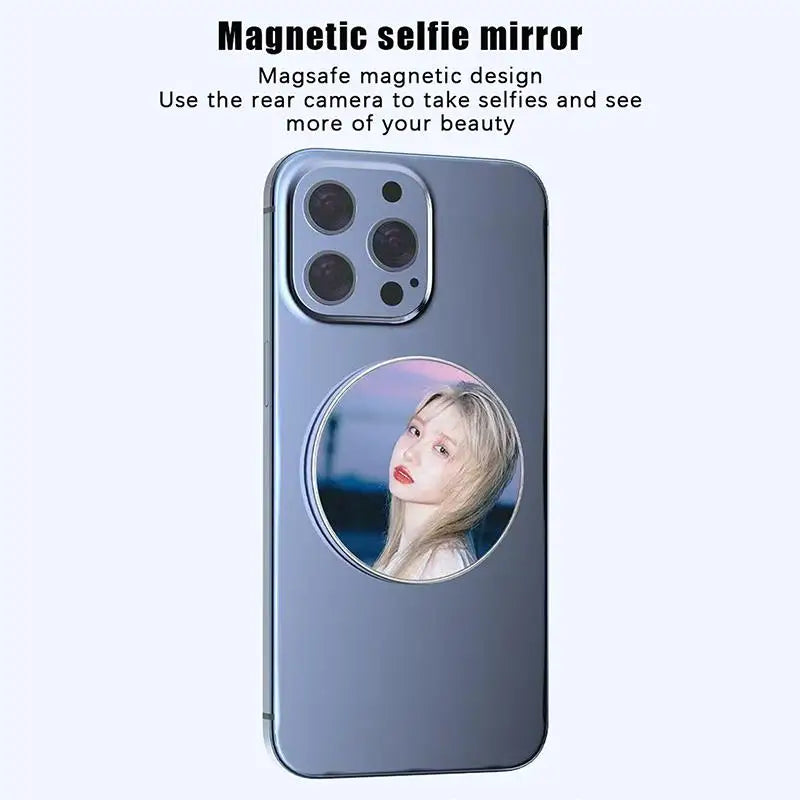 Magnetic Convex Selfie Mirror for Vlogging & Streaming Selfie Mirror Accessory Babs