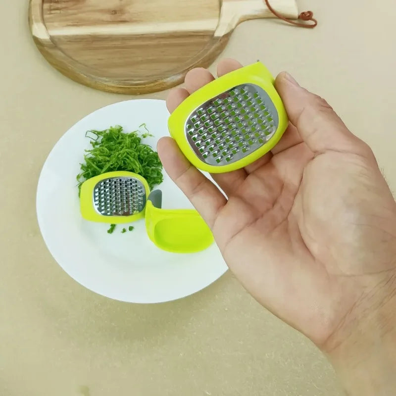 Stainless Steel Garlic Press Grater – Ginger, Cheese & Veggies Kitchen Grater Tool Babs