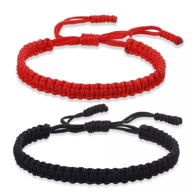 Handmade Woven Rope Bracelet – Good Luck Diamond Knot Wristband Rope Charm Bracelet Babs