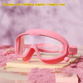 Wide View Anti-Fog Swim Goggles with Ear Plugs – Adults Swim Goggles Babs pink set