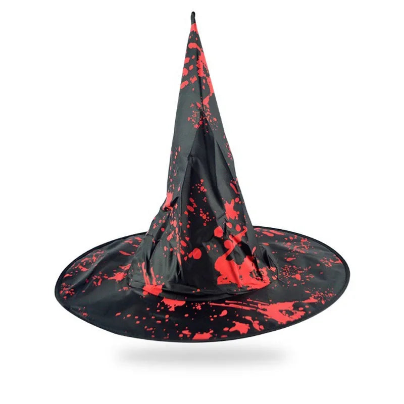 Halloween Witch Hat – Unisex Wizard Cap for Adults & Kids Costume Witch Hat Babs black