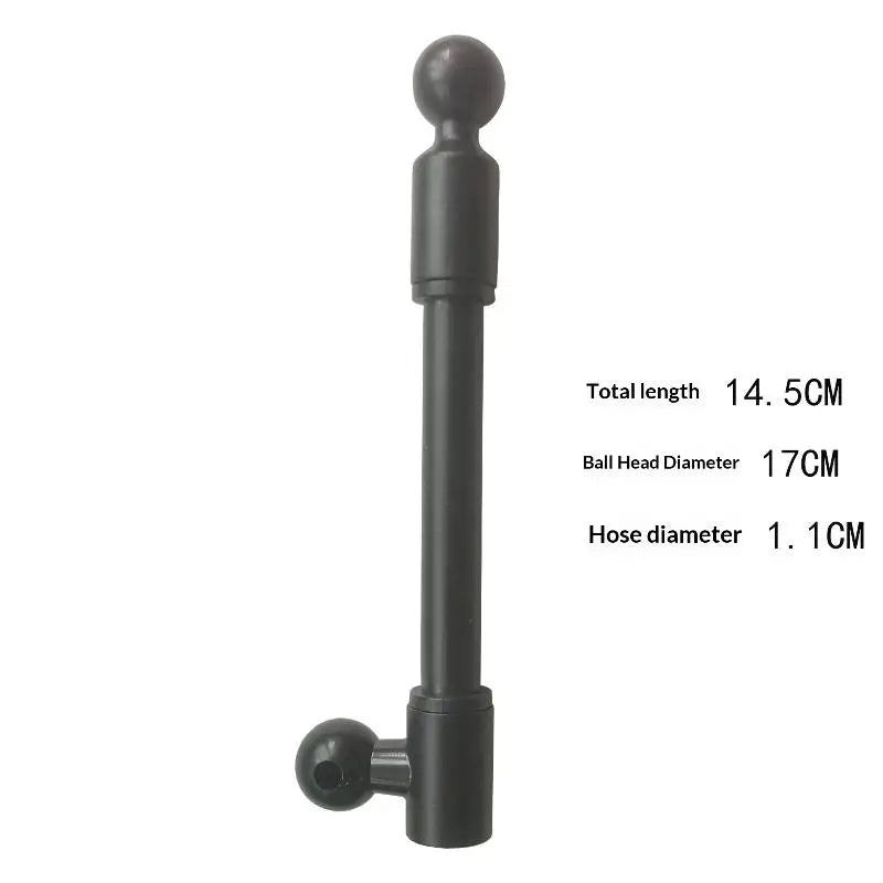Dual Ball Head Extension Rod for Car Phone Mount – Flexible ABS Car Mount Accessory Babs A5