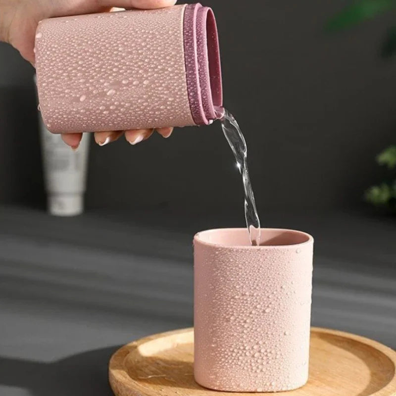 Portable Travel Toothbrush Holder Case & Mouthwash Cup Toothbrush Travel Case Babs