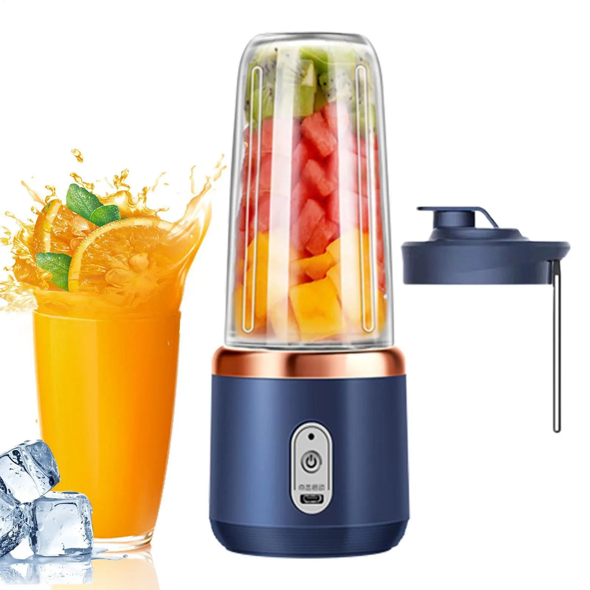 Portable 6-Blade USB Electric Juicer Cup | Personal Blender Portable Juicer Blender Babs