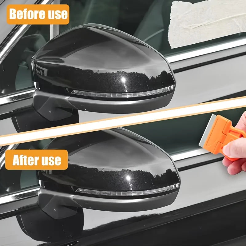 4-Piece Heavy-Duty Scraper Set – Sticker, Paint & Film Removal Scraper Tool Set Babs