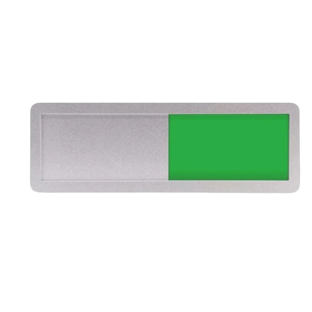 Acrylic Vacant Occupied Slide Door Sign – Home & Office Door Occupancy Sign Babs Silver