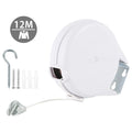 Retractable Clothesline 12M Heavy Duty PVC Indoor & Outdoor Retractable Clothesline Babs 12M