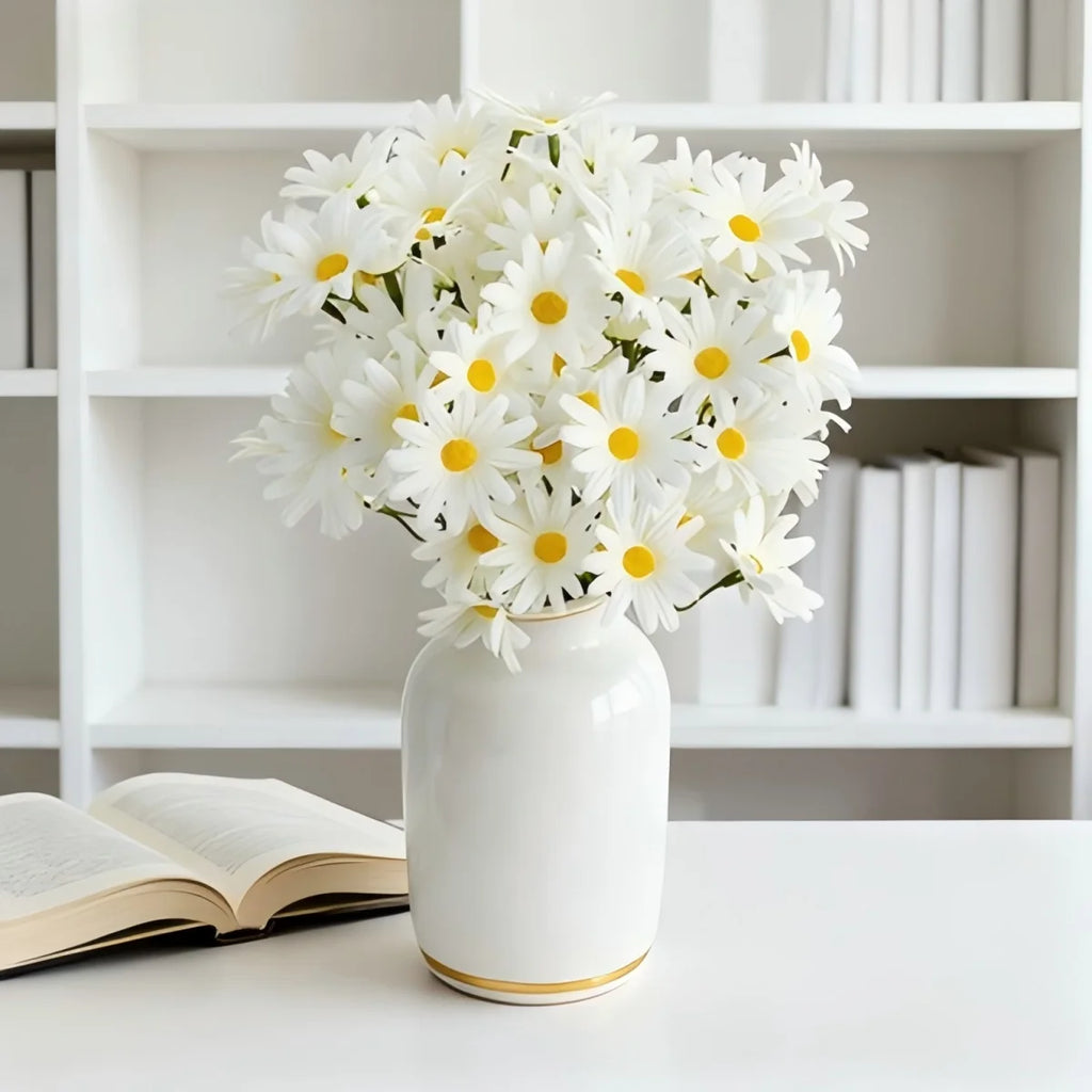 Silk Chrysanthemum Artificial Flower Bouquet – Wedding & Home Artificial Flower Bouquet Babs