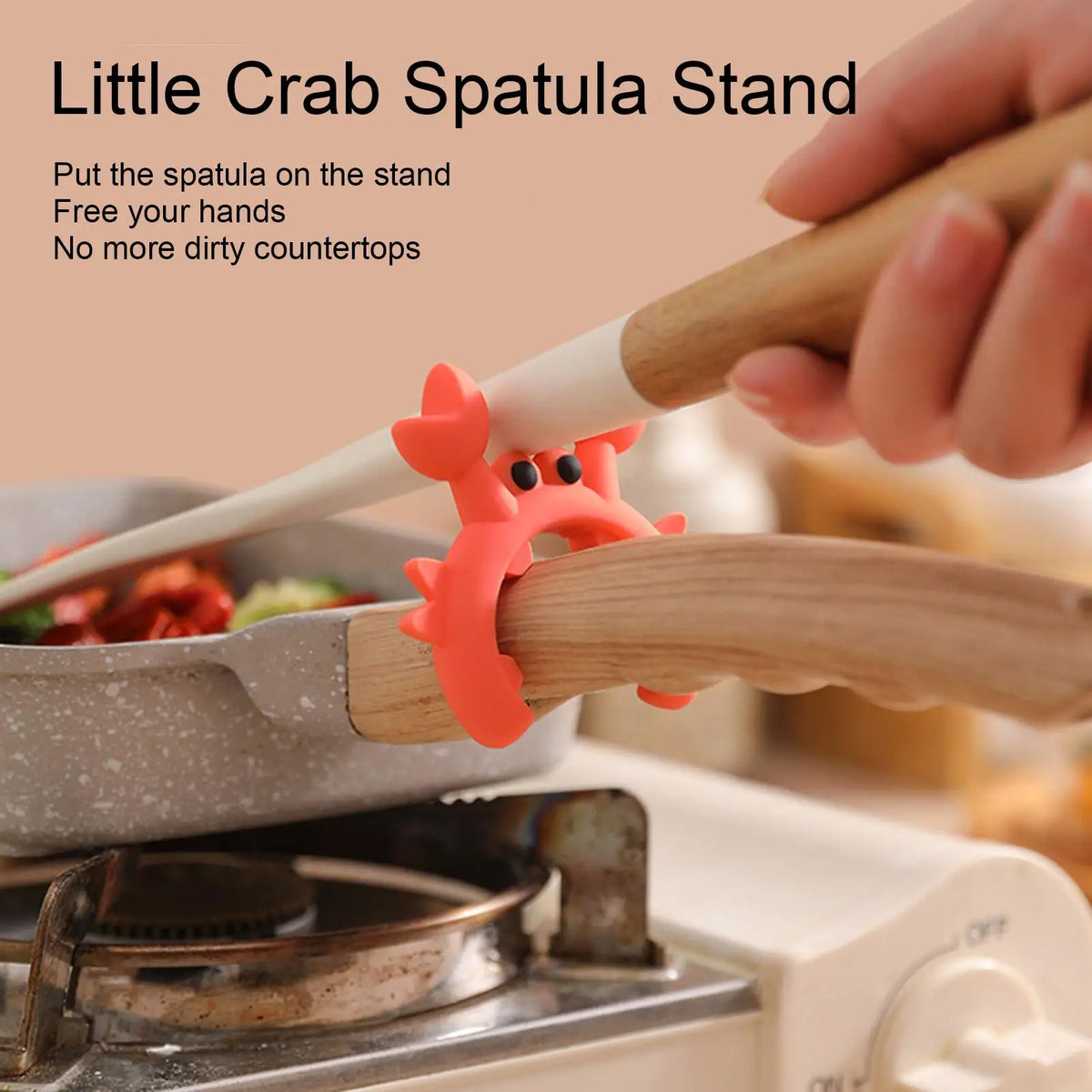 Crab Silicone Utensil Rest – Spoon & Spatula Holder Silicone Utensil Rest Babs