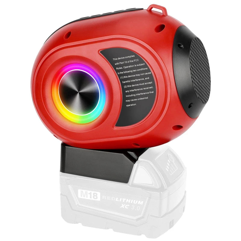 Jobsite Bluetooth Speaker – Fits Makita/DeWalt/Milwaukee 18-20V Bluetooth Jobsite Speaker Babs