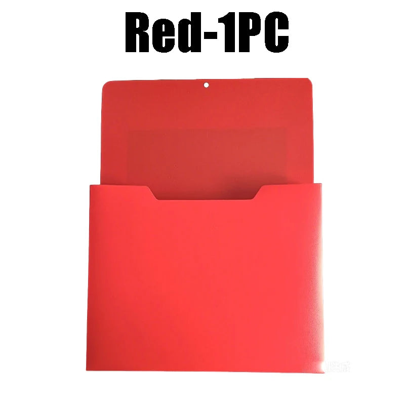 Magnetic Wall Mount A4 File Holder & Document Organizer Wall File Organizer Babs Red-1PC
