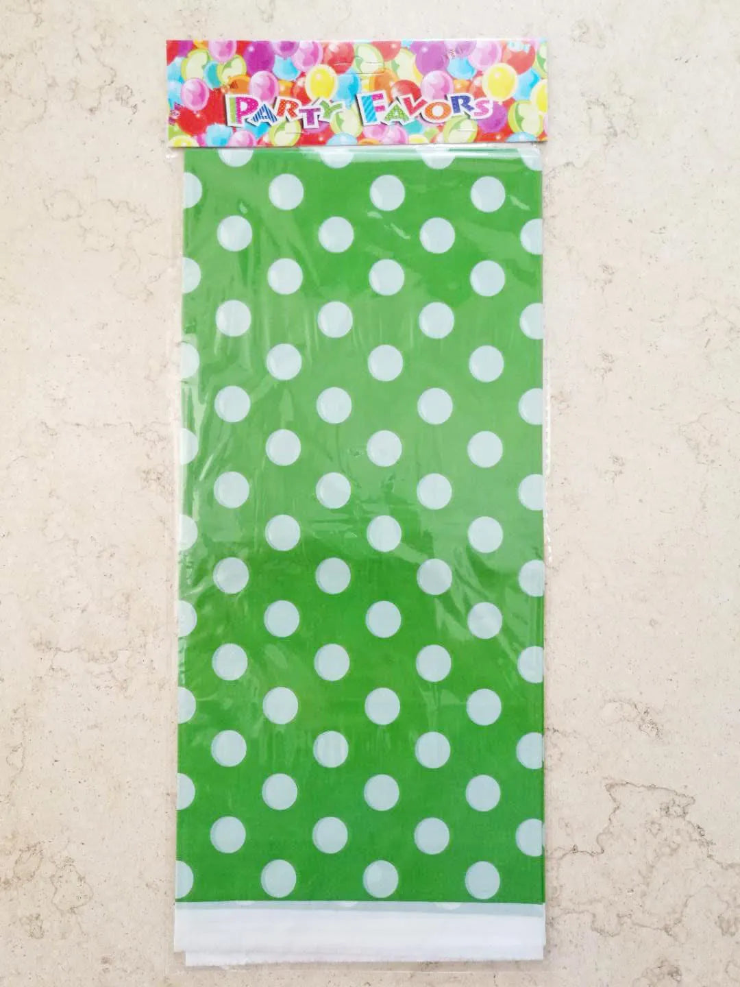 20pcs Festive Dot Disposable Tablecloths 180x108cm Party Covers Disposable Tablecloth Babs green