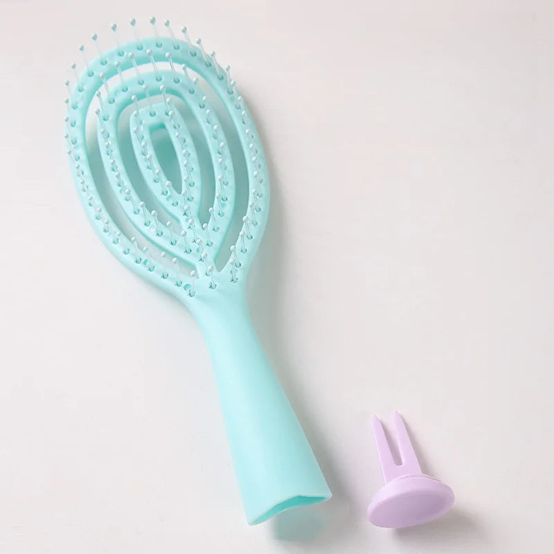 Detangler Hair Brush – Wet & Dry Soft Bristle Travel Brush Detangling Hair Brush Babs