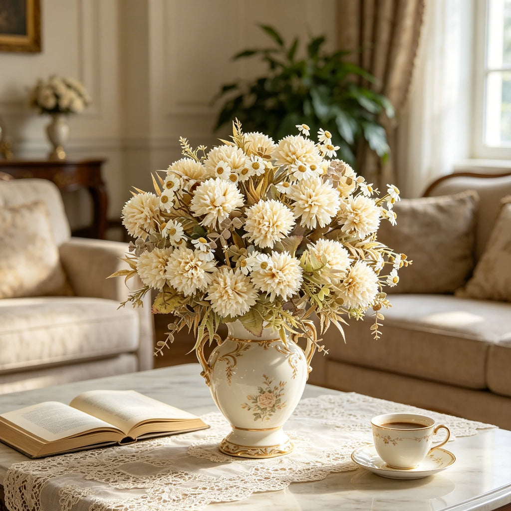 Silk Chrysanthemum Artificial Flowers – Wedding & Home Décor Artificial Flowers Babs