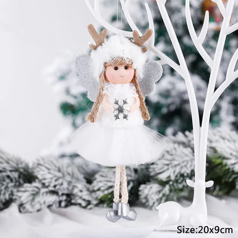 Christmas Elf Doll Ornament – Xmas Tree Hanging Pendant Christmas Tree Ornament Babs M