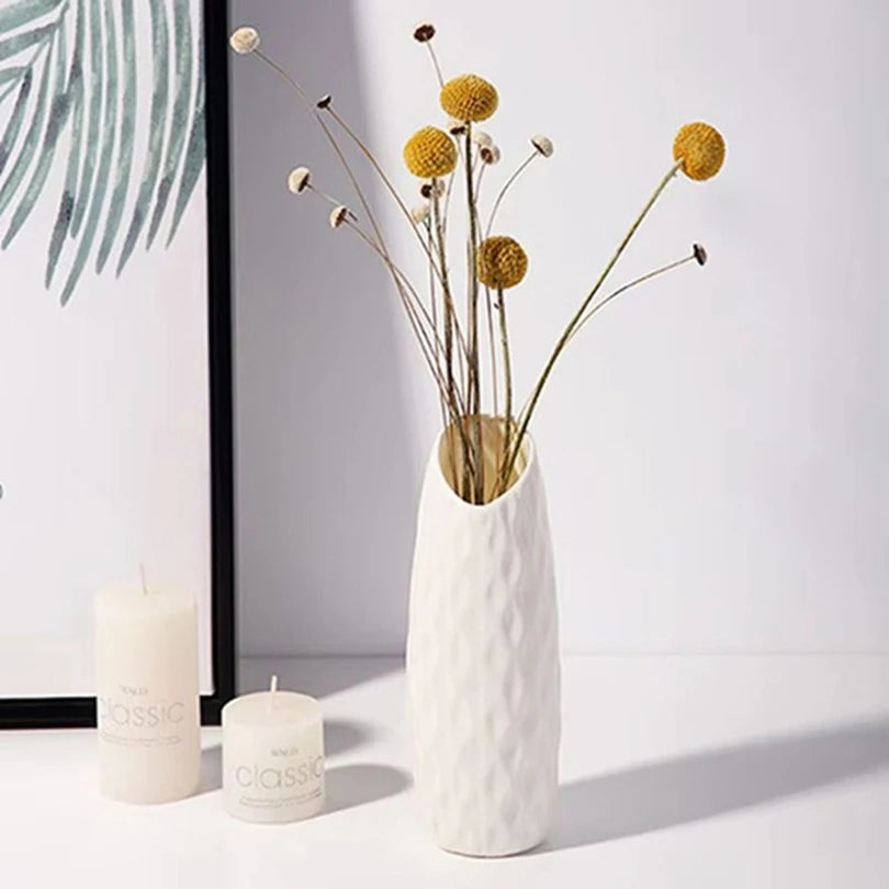 Plastic Imitation Ceramic Vase – Wedding, Home & Party Décor Decorative Vase Babs