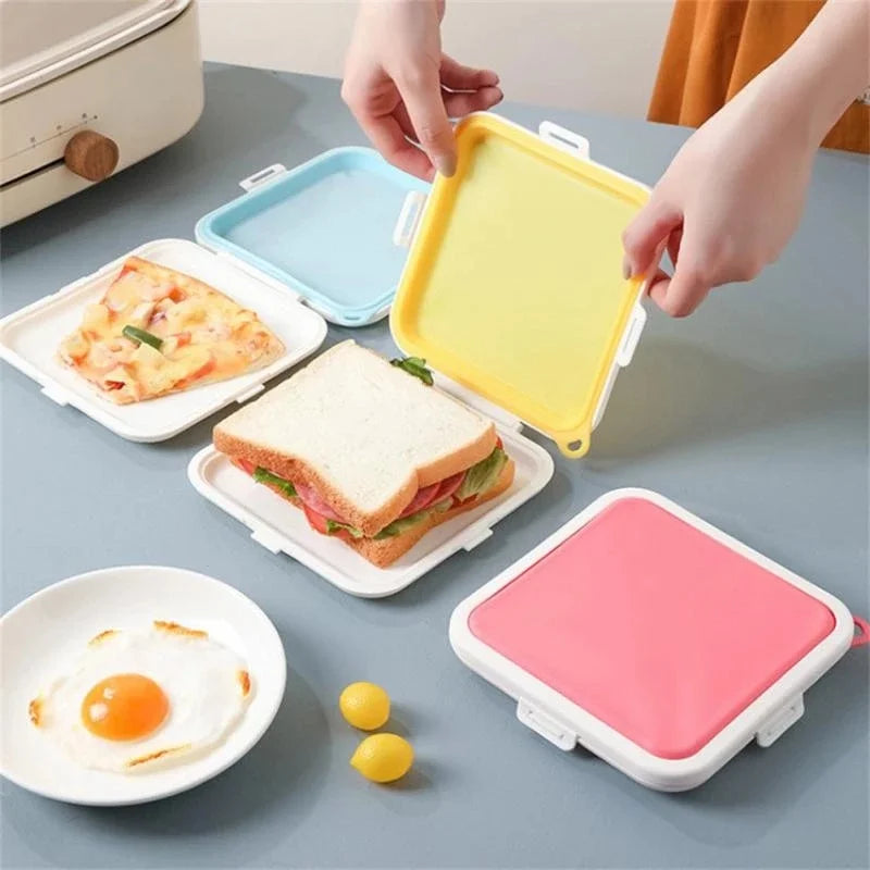 Silicone Sandwich Lunch Box – Reusable & Microwave-Safe Silicone Lunch Box Babs
